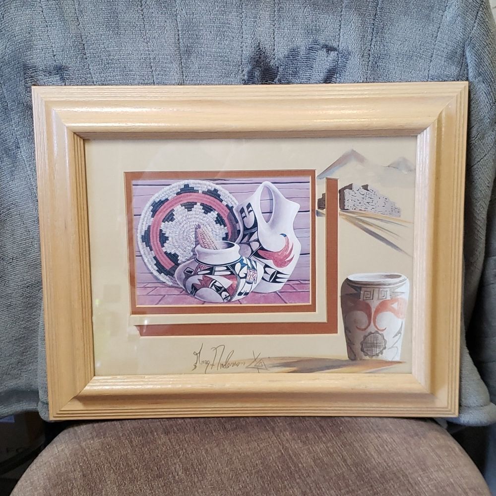 Southwestern Navajo Art Framed Print by Greg Anderson
